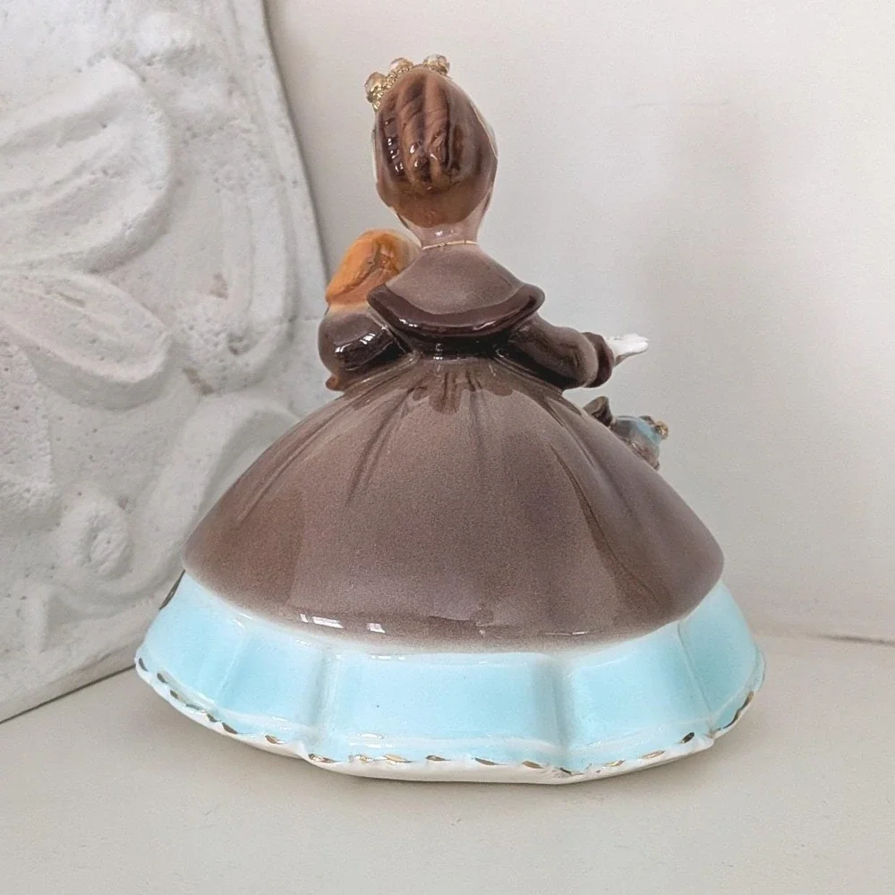 Rare Vintage Josef Originals Little Pet Series Girl with Puppy Dog Figurine